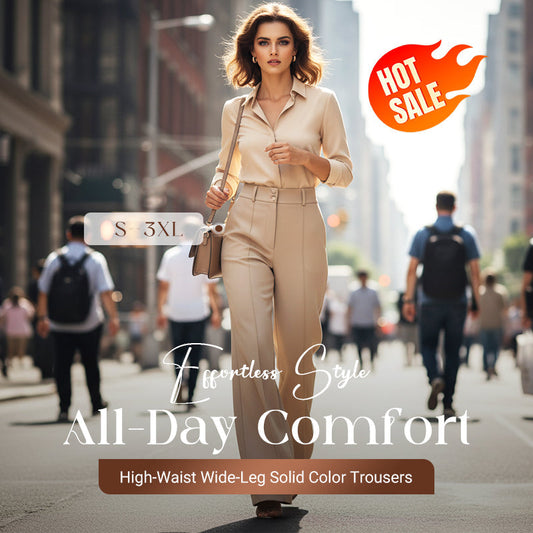 🌟👖DERNIER JOUR - OFFRE SPÉCIALE -60% ✨️ Pantalon femme élégant taille haute