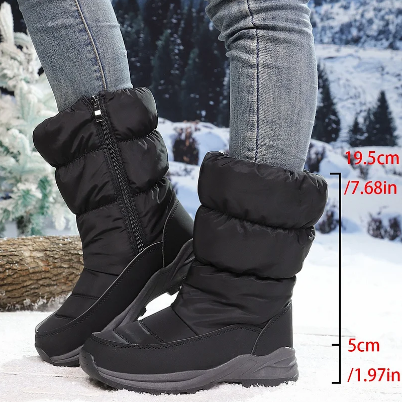 🎁60 % DE RÉDUCTION❄️💖Bottes de neige extra chaudes doublées de fausse fourrure pour femmes