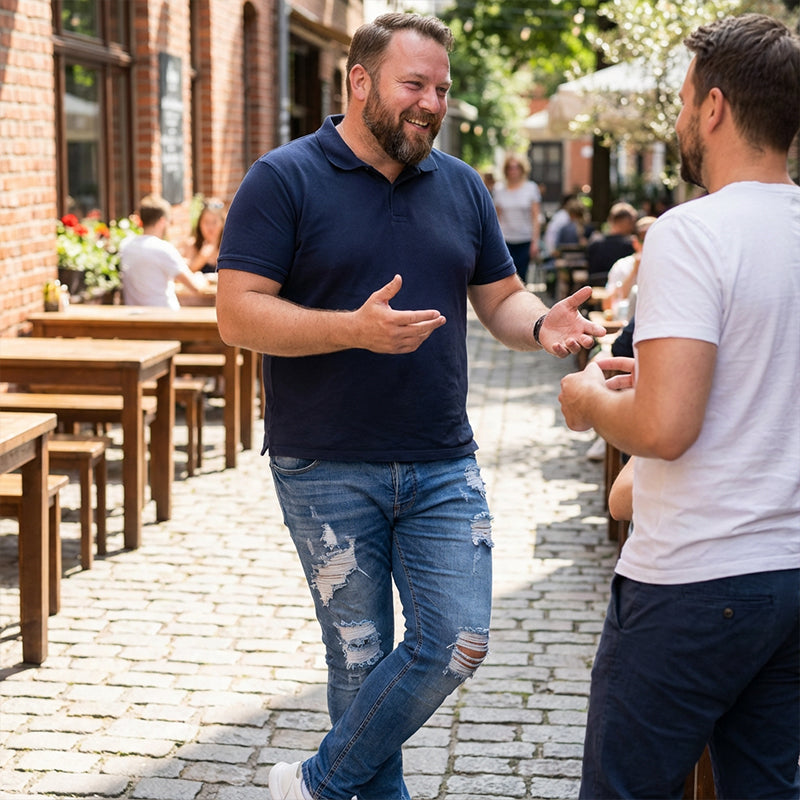 👖60 % DE RÉDUCTION ! 🔥 Jean skinny délavé stylé pour homme – Coupe slim fuselée, coton respirant et détails déchirés tendance