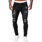 👖60 % DE RÉDUCTION ! 🔥 Jean skinny délavé stylé pour homme – Coupe slim fuselée, coton respirant et détails déchirés tendance