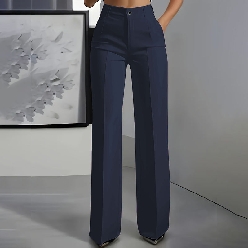 👖 60 % DE RÉDUCTION ! 💃 Pantalon taille haute femme – Coupe flatteuse, tissu extensible et polyvalent pour le quotidien et le bureau 👜