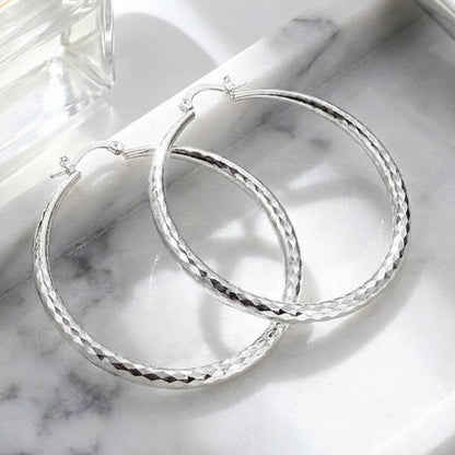 ✨️60 % DE RÉDUCTION💎Boucles d'oreilles créoles diamantées pour femmes💖