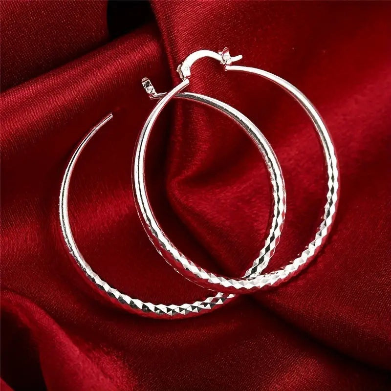 ✨️60 % DE RÉDUCTION💎Boucles d'oreilles créoles diamantées pour femmes💖
