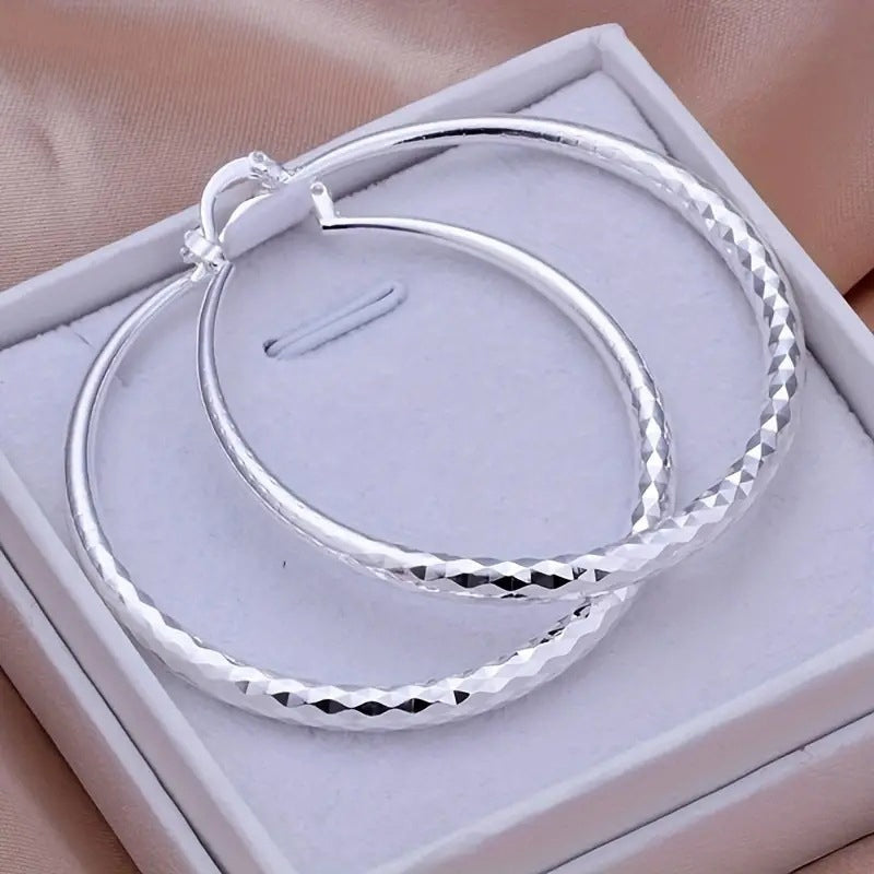 ✨️60 % DE RÉDUCTION💎Boucles d'oreilles créoles diamantées pour femmes💖