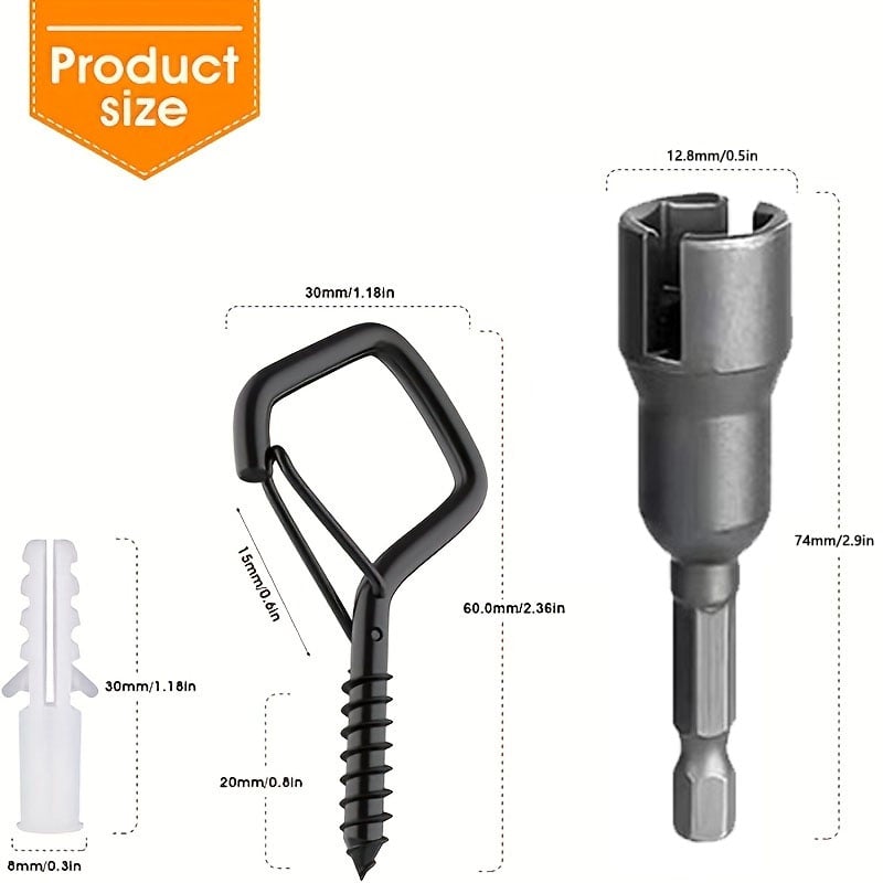 🛠️ -60 % MAINTENANT ! 🔒 Lot de 20 mousquetons carrés – Verrouillage de sécurité, polyvalents et durables pour bonsaïs, bougies et décoration ✨