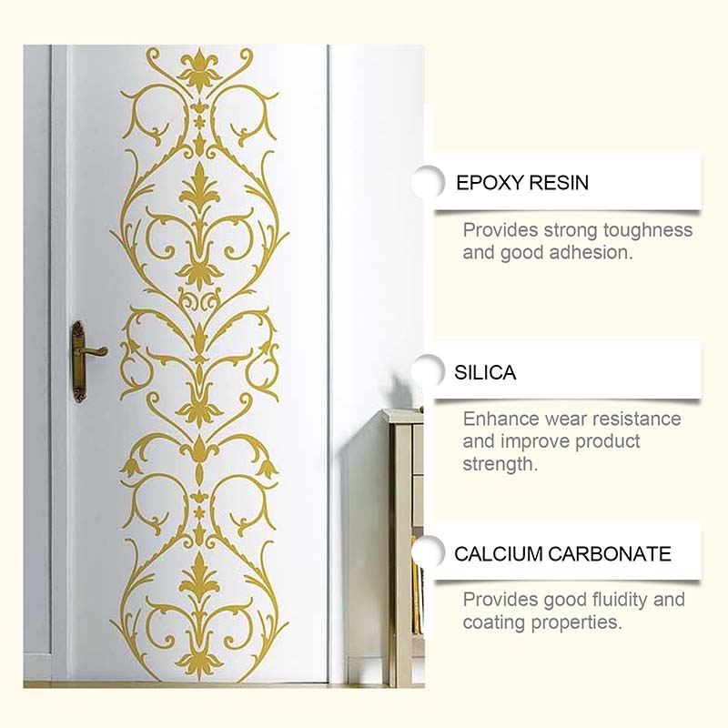 🎨🏡Kit de peinture effet feuille d'or – Peinture dorée métallisée à base d'eau, résistante aux intempéries, avec pinceau, idéale pour les meubles, la décoration et le bricolage d'extérieur