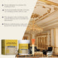 🎨🏡Kit de peinture effet feuille d'or – Peinture dorée métallisée à base d'eau, résistante aux intempéries, avec pinceau, idéale pour les meubles, la décoration et le bricolage d'extérieur