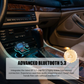 📻 50 % DE RÉDUCTION ! 🚗 Émetteur FM Bluetooth universel à double port – Musique sans fil, mains libres et double chargeur USB 🔌
