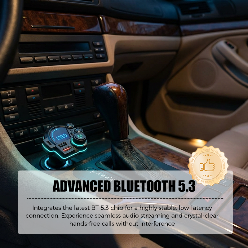📻 50 % DE RÉDUCTION ! 🚗 Émetteur FM Bluetooth universel à double port – Musique sans fil, mains libres et double chargeur USB 🔌