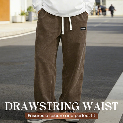 🔈🔈60 % DE RÉDUCTION MAINTENANT👖Pantalon ample à cordon de serrage avec poches pour homme
