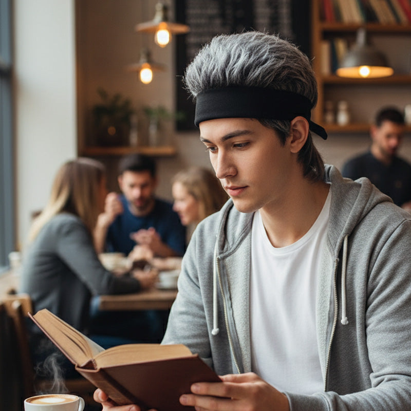 🧢 60 % DE RÉDUCTION ! 🎤 Perruque/chapeau hip-hop unisexe – Style grunge, doux et confortable, parfait pour les fêtes et les déguisements ✨