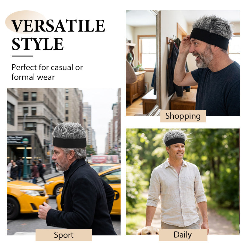 🧢 60 % DE RÉDUCTION ! 🎤 Perruque/chapeau hip-hop unisexe – Style grunge, doux et confortable, parfait pour les fêtes et les déguisements ✨