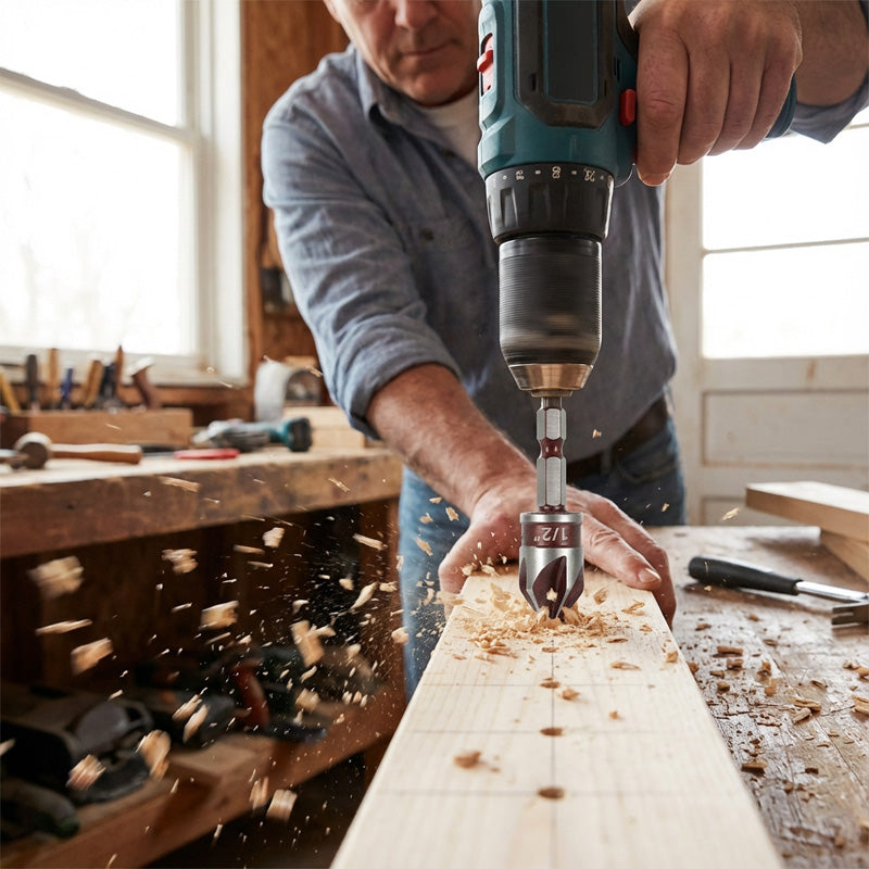🛠️60 % DE RÉDUCTION MAINTENANT ! 🔩 Jeu de forets à fraiser pour le travail du bois (5 ou 3 pièces) – Trous nets et affleurants, durable et rapide ⚙️