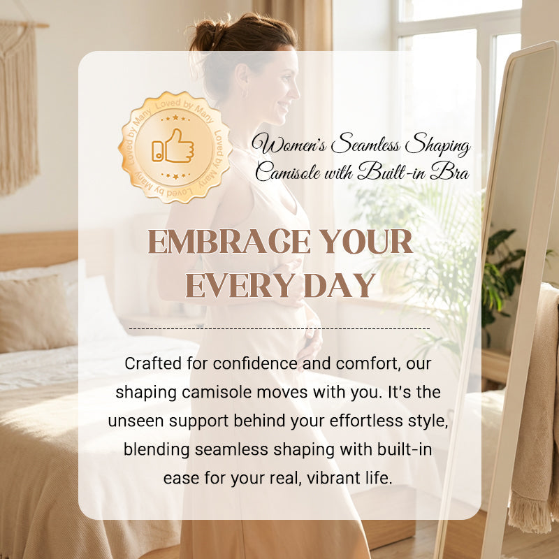 🌸DERNIER JOUR DE L'OFFRE SPÉCIALE - 60 % DE RÉDUCTION💕Débardeur gainant sans coutures pour femme avec soutien-gorge intégré