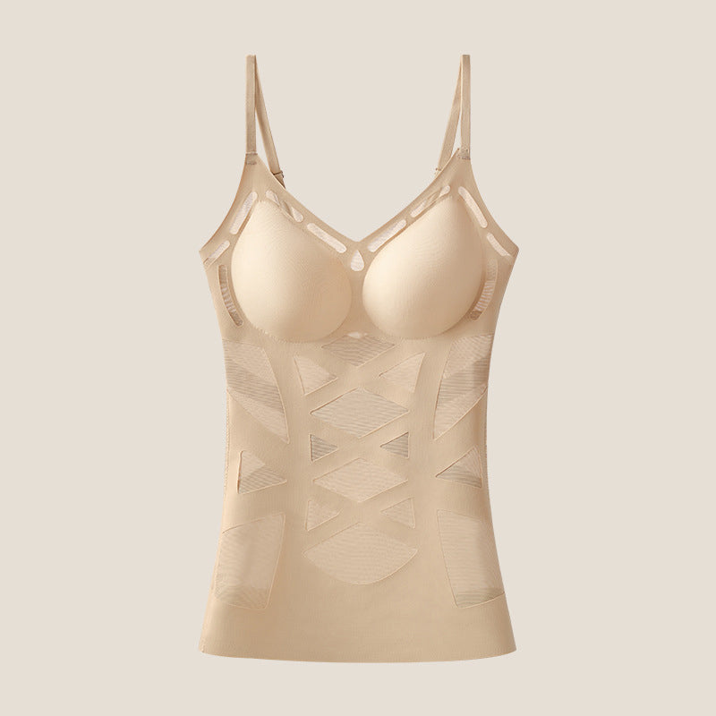 🌸DERNIER JOUR DE L'OFFRE SPÉCIALE - 60 % DE RÉDUCTION💕Débardeur gainant sans coutures pour femme avec soutien-gorge intégré