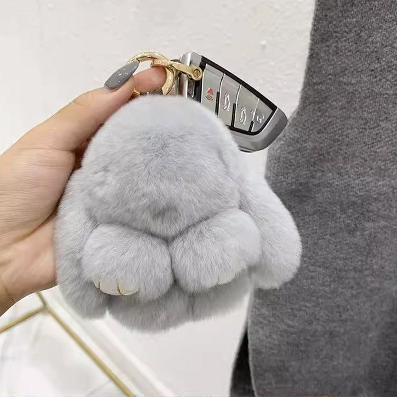 🐰60 % DE RÉDUCTION MAINTENANT ! 🏆 Breloques pompons lapin doux faites à la main – Design adorable, fil de qualité supérieure et parfaites pour les sacs/clés 🎀