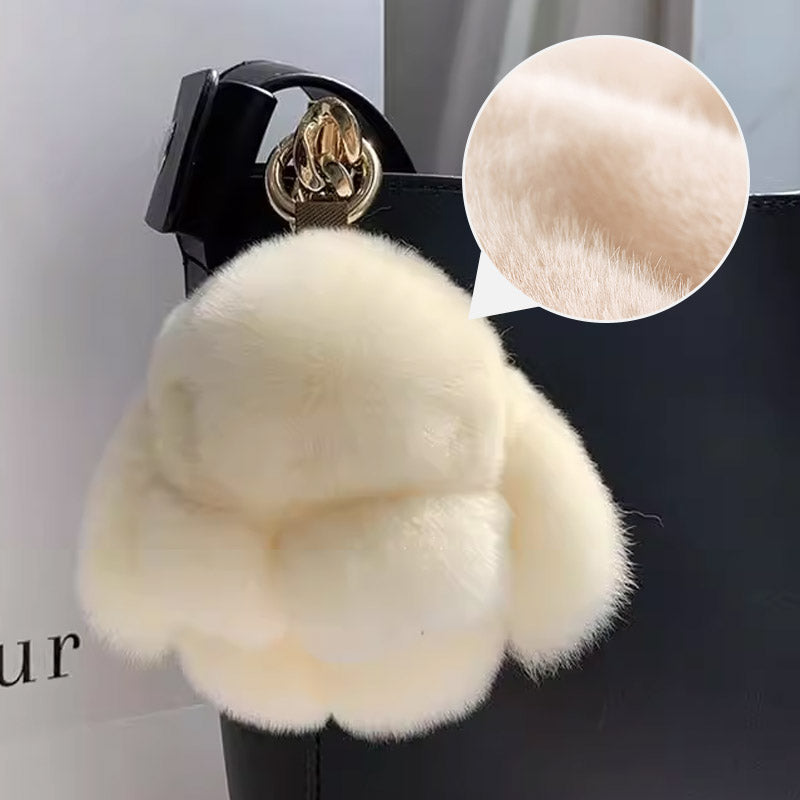 🐰60 % DE RÉDUCTION MAINTENANT ! 🏆 Breloques pompons lapin doux faites à la main – Design adorable, fil de qualité supérieure et parfaites pour les sacs/clés 🎀