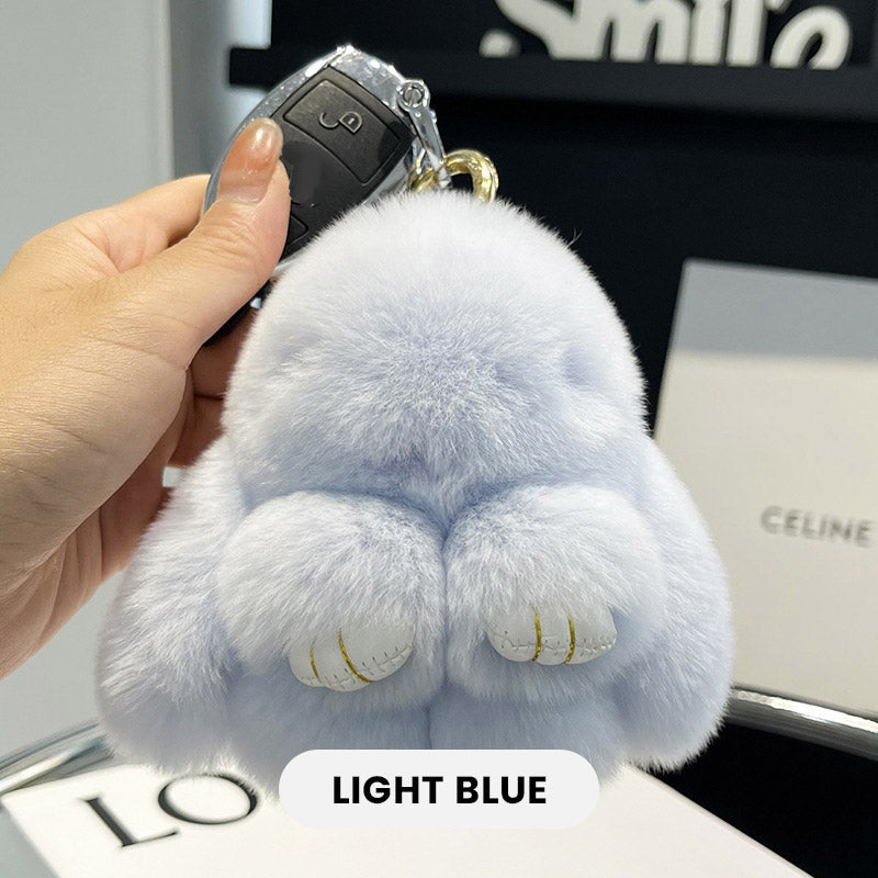 🐰60 % DE RÉDUCTION MAINTENANT ! 🏆 Breloques pompons lapin doux faites à la main – Design adorable, fil de qualité supérieure et parfaites pour les sacs/clés 🎀
