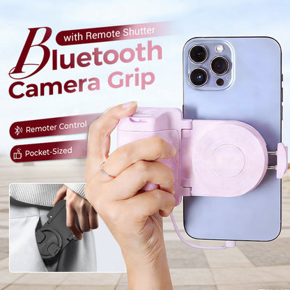 📸 Support multifonctionnel pour smartphone | Poignée anti-tremblement · Rotation à 180° pour passer du mode paysage au mode portrait · Se replie pour servir de support de bureau