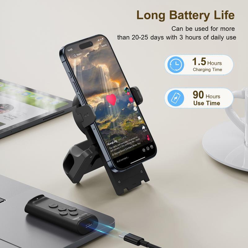 Poignée d'appareil photo Bluetooth avec obturateur à distance