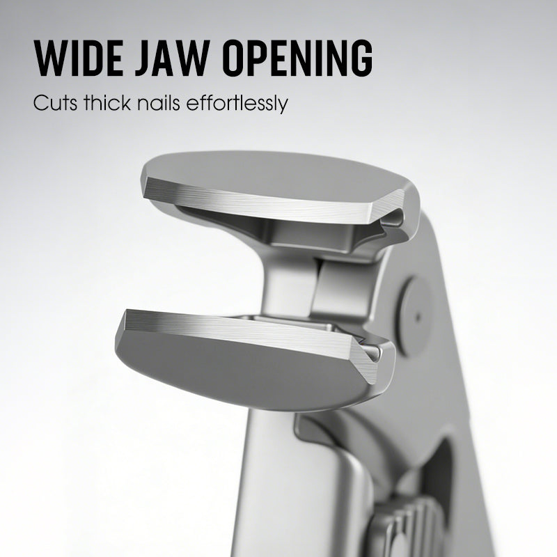 💘60% DE RÉDUCTION ✂️Coupe-ongles en acier inoxydable résistant aux éclaboussures – large ouverture et rangement sécurisé !