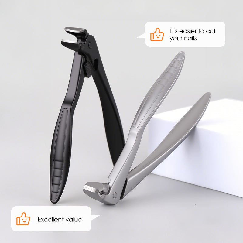 💘60% DE RÉDUCTION ✂️Coupe-ongles en acier inoxydable résistant aux éclaboussures – large ouverture et rangement sécurisé !