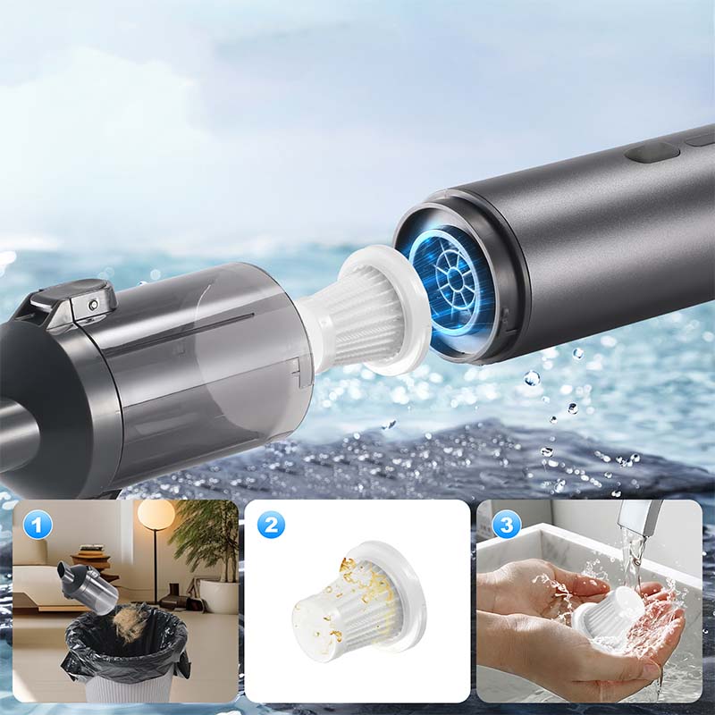 🚗🧹 50 % DE RÉDUCTION ! Aspirateur de voiture V8 Apex – mini-aspirateur portable sans fil 4-en-1 avec une puissance d’aspiration de 16 000 Pa ✨