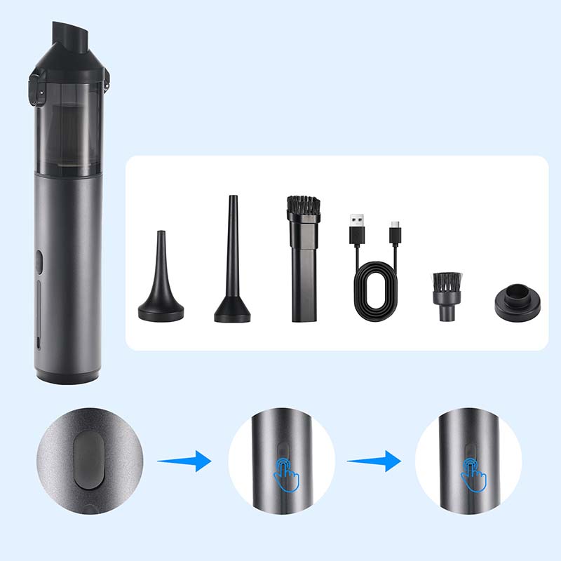 🚗🧹 50 % DE RÉDUCTION ! Aspirateur de voiture V8 Apex – mini-aspirateur portable sans fil 4-en-1 avec une puissance d’aspiration de 16 000 Pa ✨