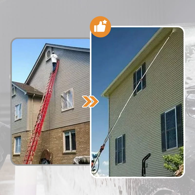 🎁 OFFRE À DURÉE LIMITÉE : 50 % DE RÉDUCTION ! 💥 Lance télescopique pour nettoyeur haute pression 4000 PSI — Nettoyage complet de la maison 3 en 1 ✨
