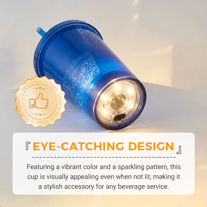 🔈🔈60 % DE RÉDUCTION🥤Gobelet lumineux LED activé par l'eau avec paille – Idéal pour les fêtes, les bars et les événements✨