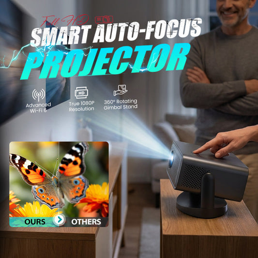 🔈🔈60 % DE RÉDUCTION📺Projecteur intelligent Full HD à mise au point automatique