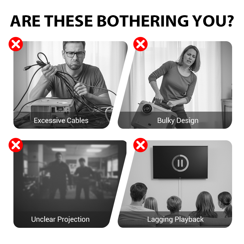 🔈🔈60 % DE RÉDUCTION📺Projecteur intelligent Full HD à mise au point automatique