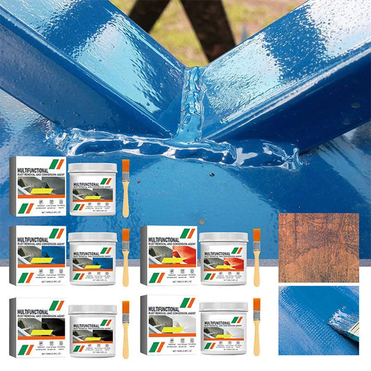 🥳PROMOTION EXCEPTIONNELLE 2026🥳⚙️60 % DE RÉDUCTION ! Convertisseur de rouille multifonctionnel : appliquez-le au pinceau, la rouille disparaît. Prêt à recevoir une sous-couche. Idéal pour les voitures, les clôtures et le mobilier de jardin. 🌧️🔩