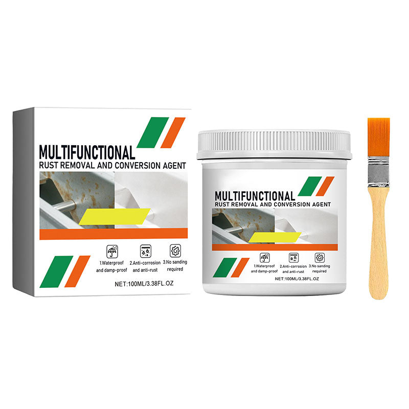 🥳PROMOTION EXCEPTIONNELLE 2026🥳⚙️60 % DE RÉDUCTION ! Convertisseur de rouille multifonctionnel : appliquez-le au pinceau, la rouille disparaît. Prêt à recevoir une sous-couche. Idéal pour les voitures, les clôtures et le mobilier de jardin. 🌧️🔩