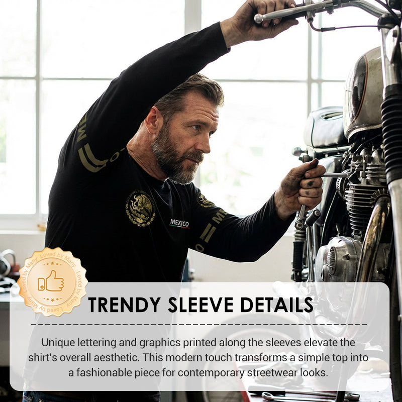 🔈🔈NOUVEAUTÉ 2026 - 60 % DE RÉDUCTION 🔥👔 T-shirt homme à manches longues et col rond