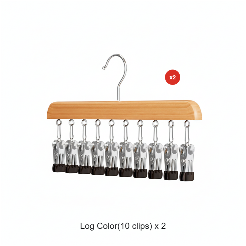 🔈🔈GRANDE SOLDES 2026 - 60 % DE RÉDUCTION🧺📎Organisateur de penderie pivotant à 360° avec crochets multiples