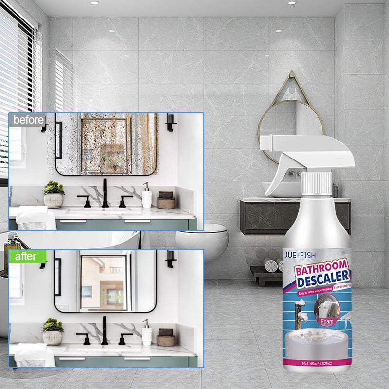 Mousse nettoyante multi-usages pour salles de bains