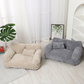 🐶🛋️ Canapé-lit apaisant et moelleux pour animaux de compagnie – Bord surélevé, housse amovible et fond antidérapant pour chats et chiens 🐾