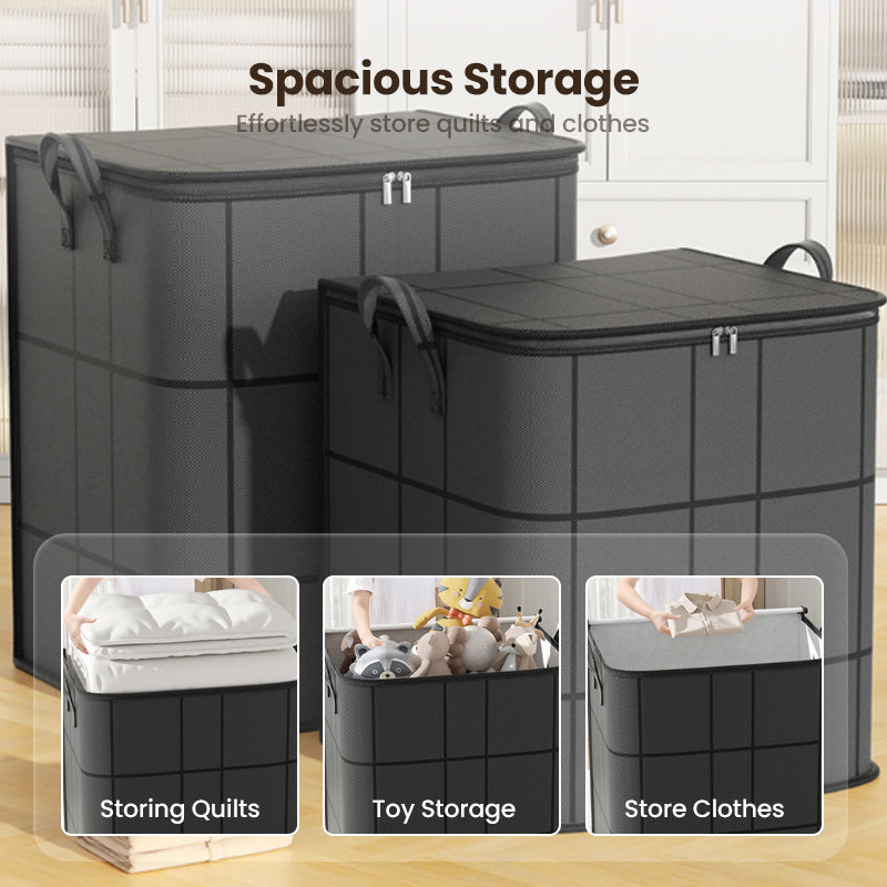 📢📢50% DE RÉDUCTION !! ⏰ Housse de Protection pour Couette & Linge de Lit – Grande Capacité, Tissu Non Tissé Résistant & Design Pliable pour Un Rangement Optimisé 🌿
