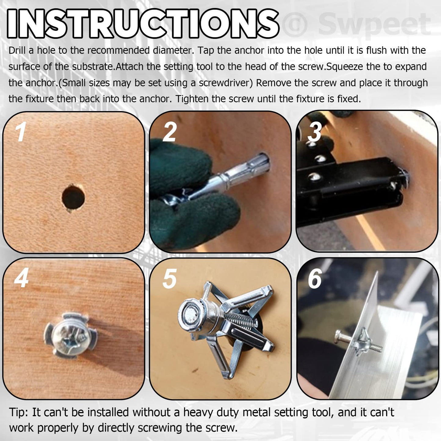 ❄️Fraîcheur estivale : 50 % de réduction !🔩Chevilles métalliques pour cloisons sèches – Chevilles à expansion robustes pour étagères, crochets, lampes et fixations murales