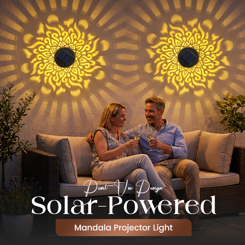 ☀️NOUVEAUTÉS 2026 - 60 % DE RÉDUCTION☀️Projecteur de mandala solaire