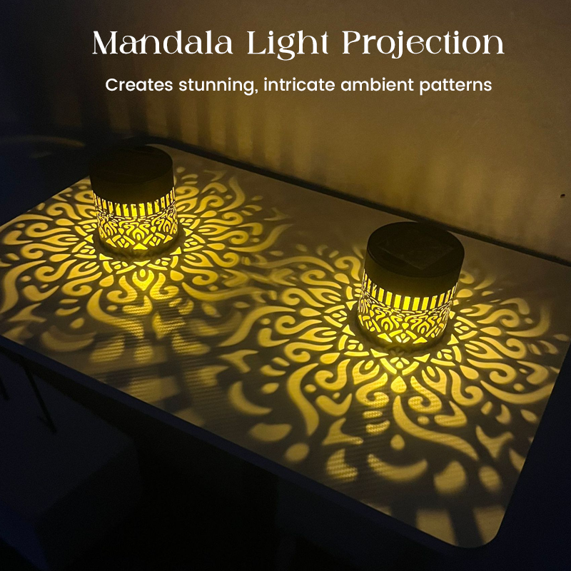 ☀️NOUVEAUTÉS 2026 - 60 % DE RÉDUCTION☀️Projecteur de mandala solaire