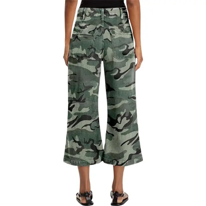 💎 60 % DE RÉDUCTION ! 💎 Pantalon court camouflage décontracté à jambes larges – Taille haute, coupe fluide et style urbain affirmé (S–3XL) 🌿👖