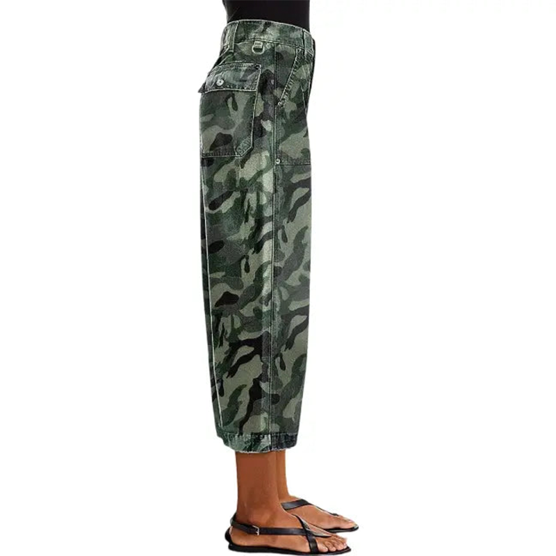 💎 60 % DE RÉDUCTION ! 💎 Pantalon court camouflage décontracté à jambes larges – Taille haute, coupe fluide et style urbain affirmé (S–3XL) 🌿👖