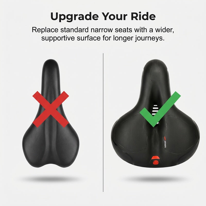 🔈🔈60 % DE RÉDUCTION🚲Selle de vélo ergonomique et respirante avec mousse à mémoire de forme🔥