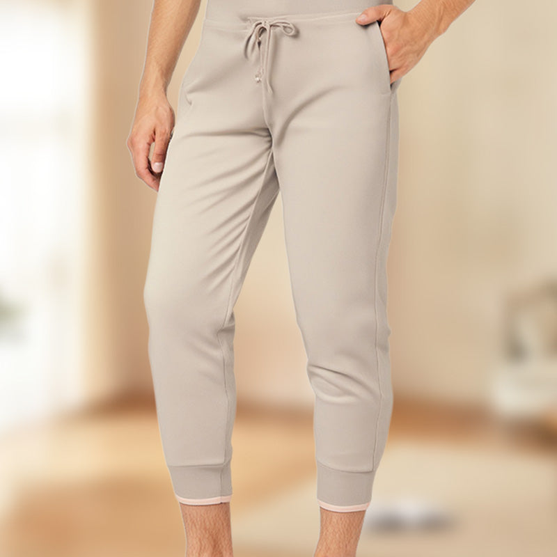 👖60 % DE RÉDUCTION ! 🔥Pantalon de survêtement court à taille élastiquée avec cordon de serrage – Polyester doux, longueur capri et poches latérales (6 couleurs, tailles S à 3XL) 👖🌸