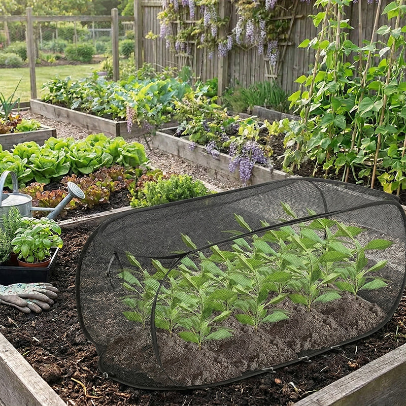 🌱60 % DE RÉDUCTION MAINTENANT ! ✨ Cache-plantes pliable et pliable en filet – Protège vos plantes, design respirant et installation facile 🌿