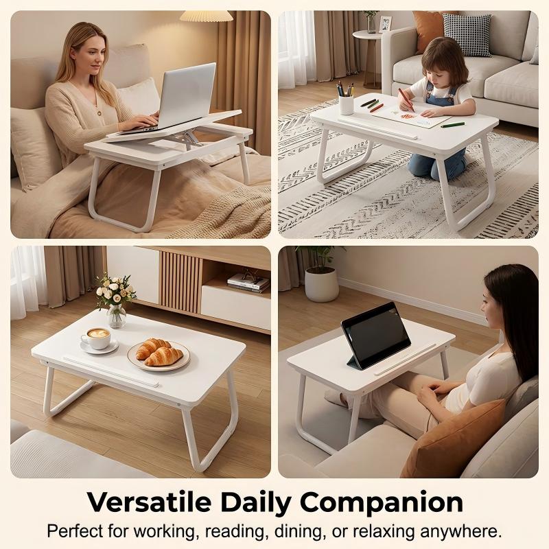 💻Meilleure vente 2026🔥Support pliable pour ordinateur portable avec porte-gobelet