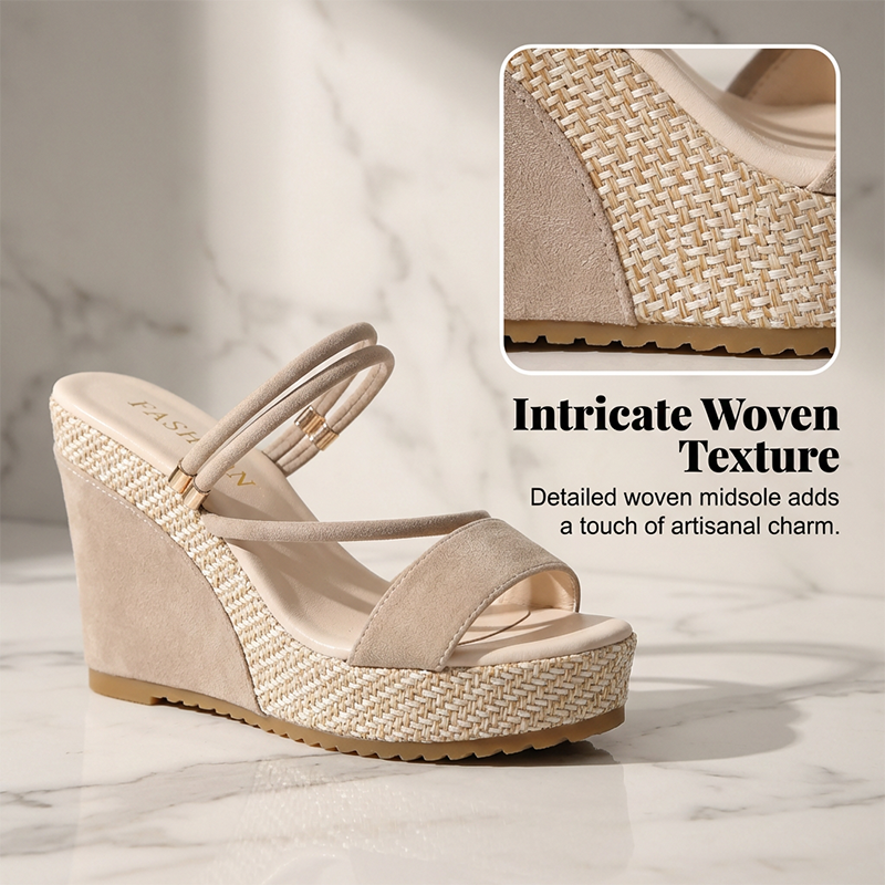 👡 50 % DE RÉDUCTION ! ☀️ Sandales à talons compensés pour femmes – Confortables, stables et élégantes – idéales avec une robe d'été, un short ou pour une journée en ville – semelle amortissante pour les longues promenades 🌸