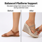 👡 50 % DE RÉDUCTION ! ☀️ Sandales à talons compensés pour femmes – Confortables, stables et élégantes – idéales avec une robe d'été, un short ou pour une journée en ville – semelle amortissante pour les longues promenades 🌸